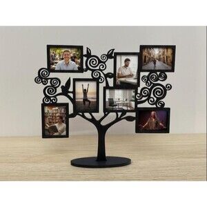Family Photo Tree Display, 3D Printed Family Picture Holder, Tabletop Photo Fram